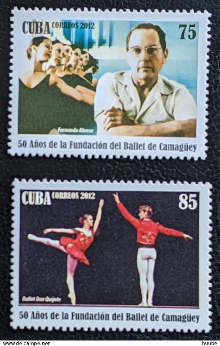 Cuba, 2012, Mi 5629-5630, 50th Anniversary Of The Camaguey Ballet, 2v, MNH - Danse