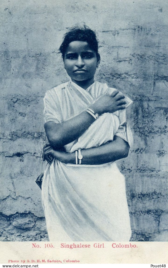 SRI LANKA - Colombo - Singhalese Girl - Sri Lanka (Ceylon)