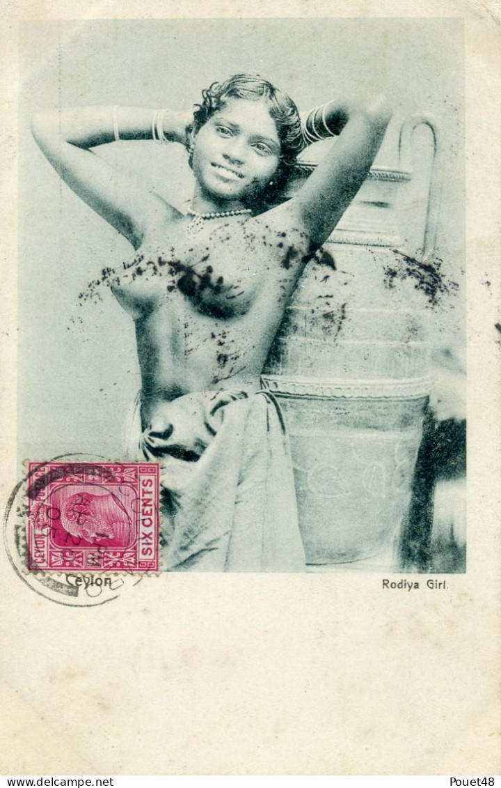 SRI LANKA - Ceylan - Rodiya Girl - Seins Nus - Sri Lanka (Ceylon)