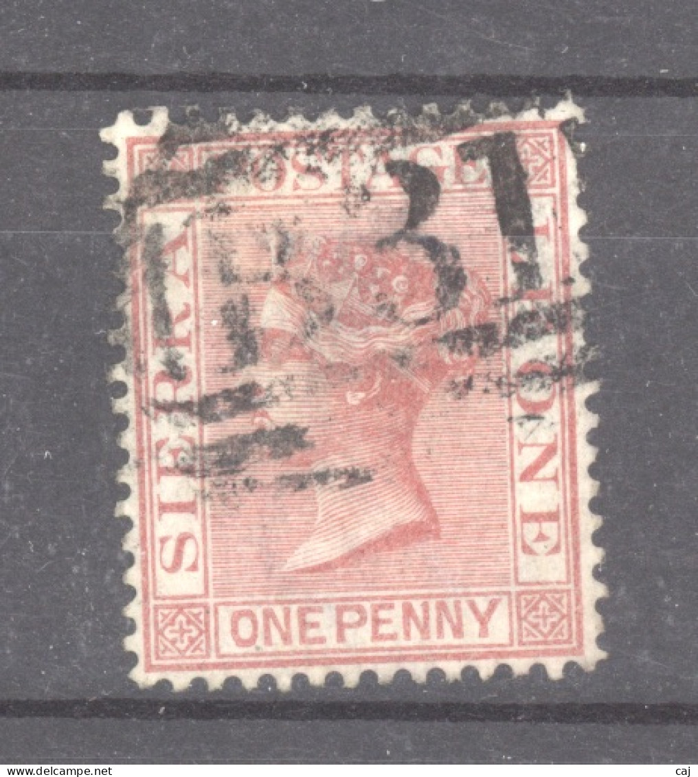 Sierra Leone  :  Yv  11  (o)    CC , Dentelé 14 - Sierra Leone (...-1960)