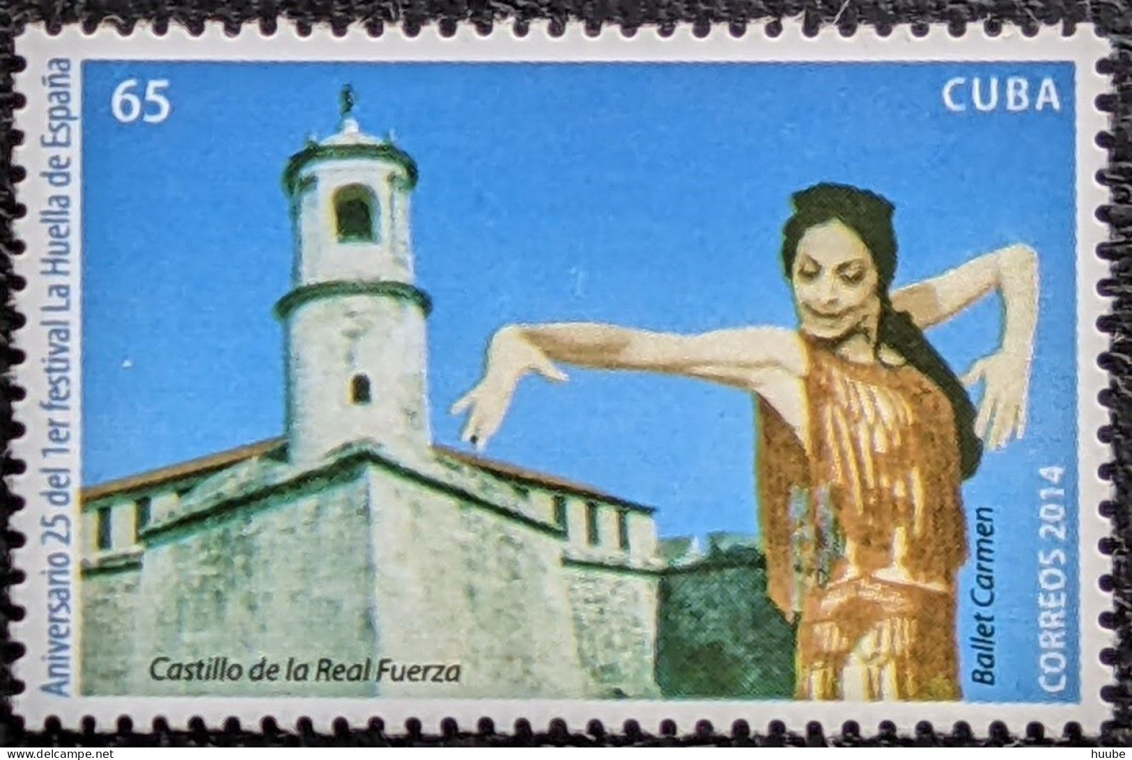 Cuba, 2014, Mi 5831, 25th Anniversary Of The La Huella De Espana Festival, Alonso In Ballet Carmen, 1v, MNH - Danse