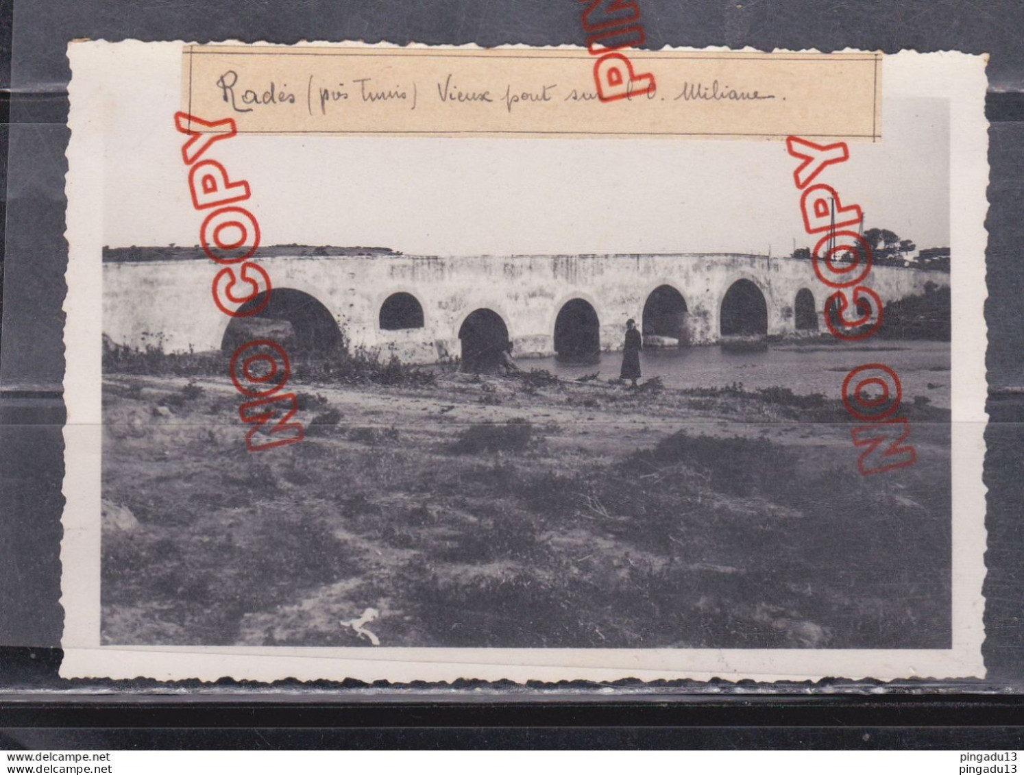 Au Plus Rapide Tunisie Photo Du Pont De Radès Année 1935 Beau Format - America