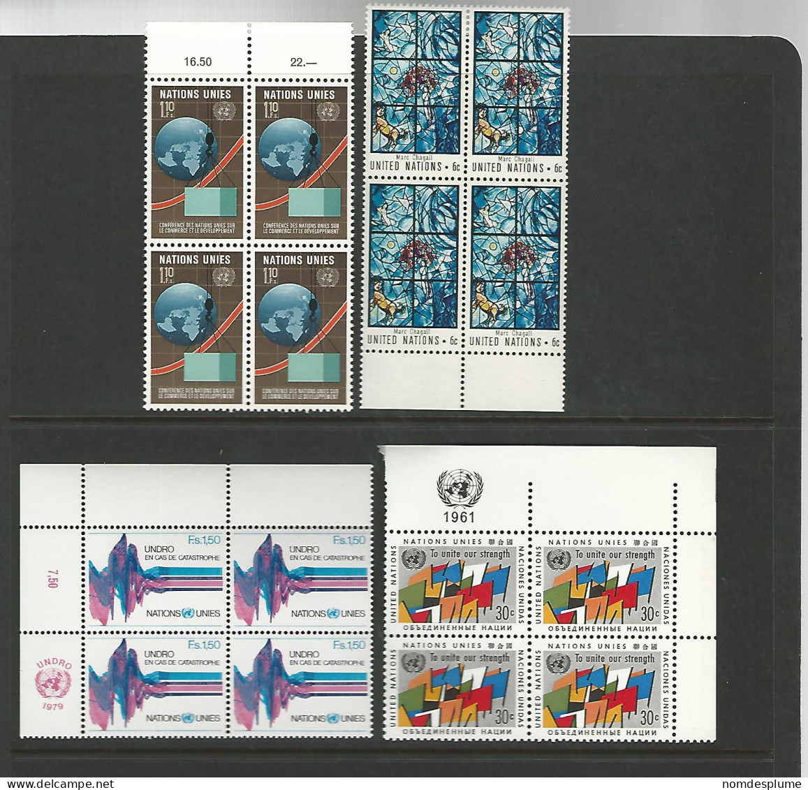 53932 ) Collection United Nations Block - Colecciones & Series