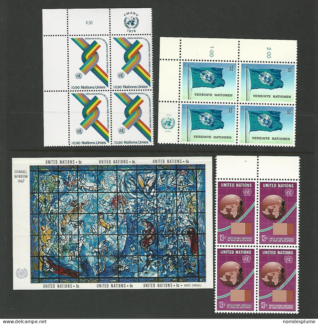 53935 ) Collection United Nations Block - Lots & Serien