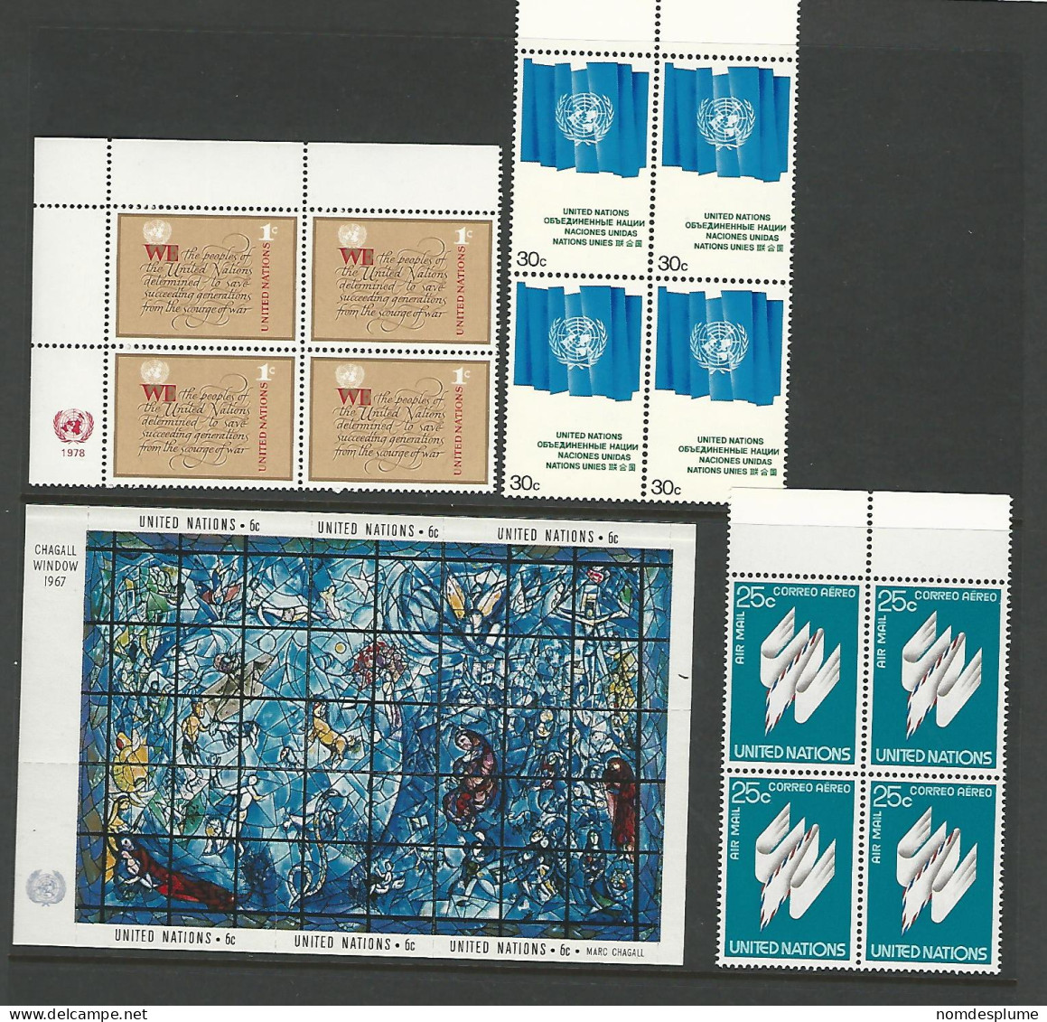 53937 ) Collection United Nations Block - Verzamelingen & Reeksen