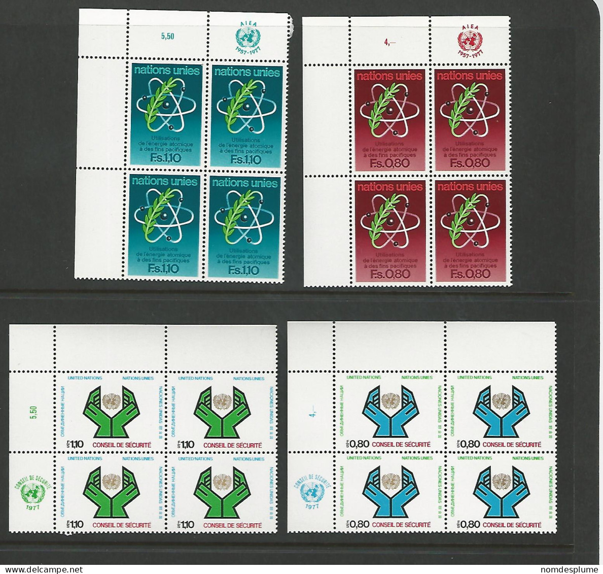 53953 ) Collection United Nations Block - Colecciones & Series