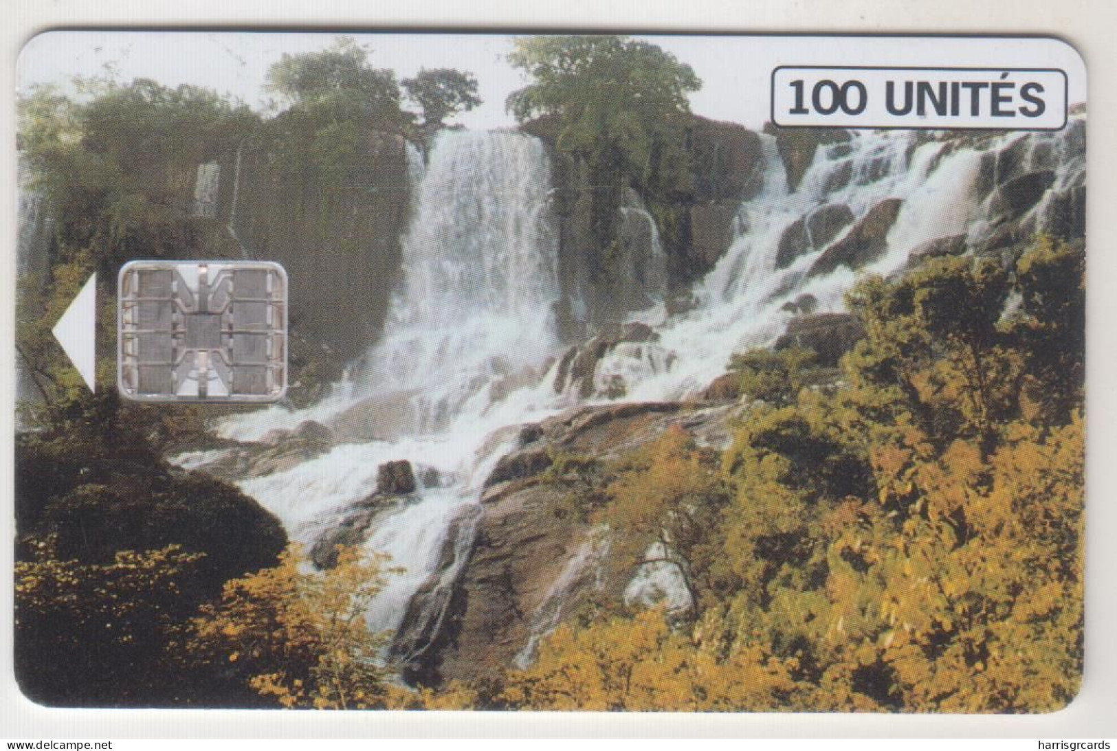 GUINEA - Waterfall - Horizontal Picture , 100 U, Used - Guinee