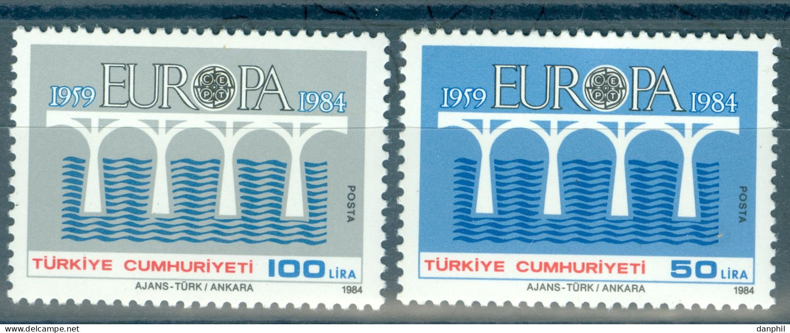 Turkey 1984 Europa CEPT (**) Mi 2667-68; Y&T 2425-26 - Unused Stamps