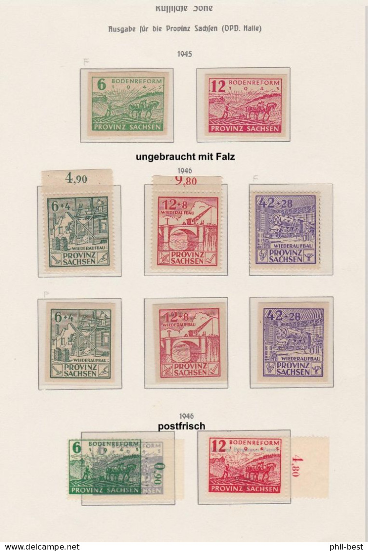 SBZ 1 - 227 Sammlung **, *, gestempelt s. Scan #K739