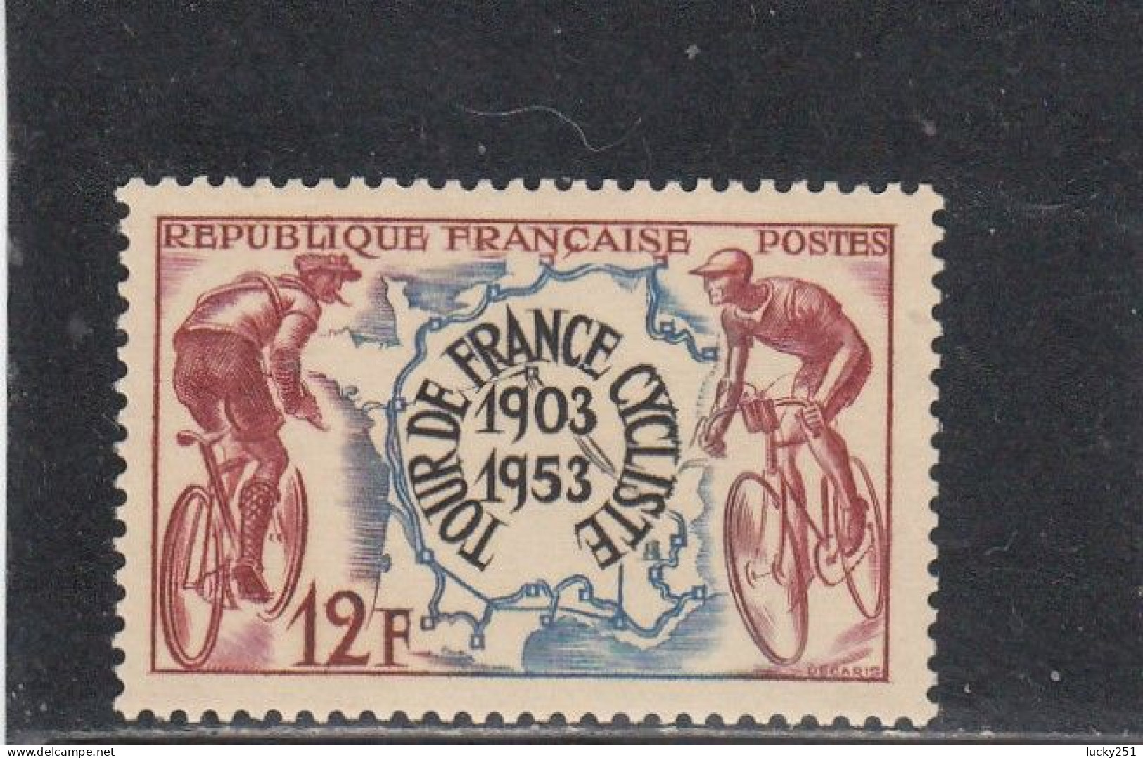 France - Année 1953 - Neuf** - N°YT 955** - Cinquantenaire Du Tour De France Cycliste - Neufs