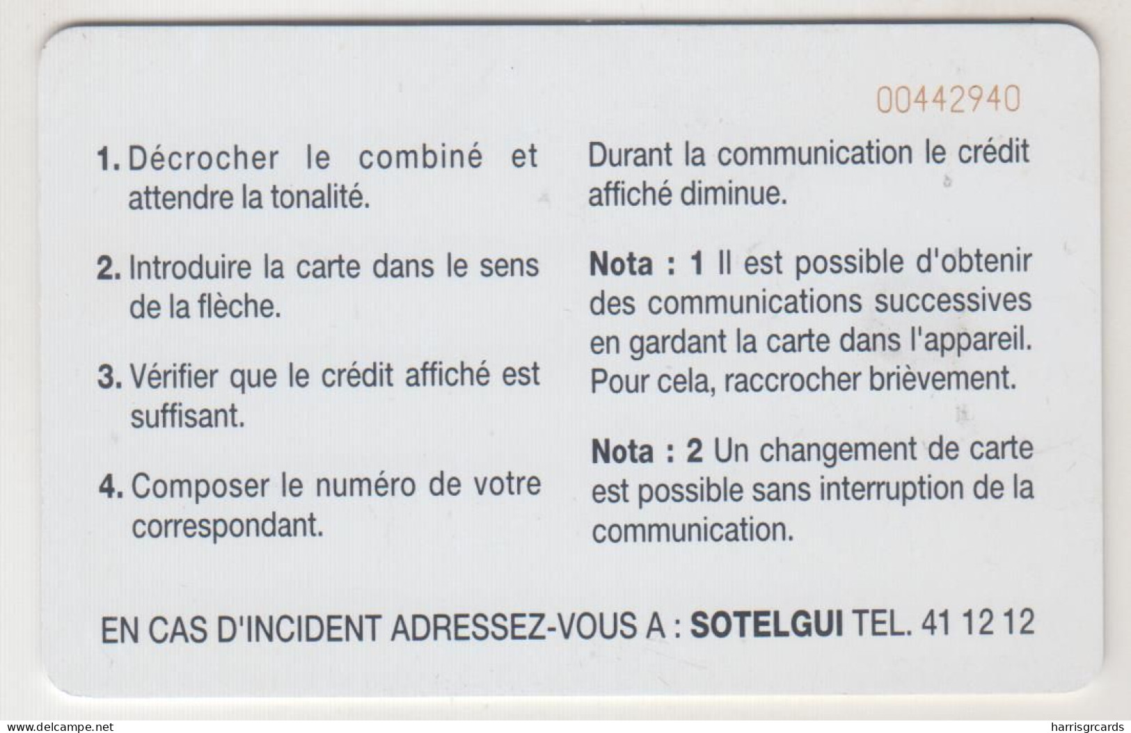 GUINEA - Map Of Guinea (Without Logo Moreno) ,CN: Red Control Number At Top Right: 8 Digits, 100 U, Used - Guinée