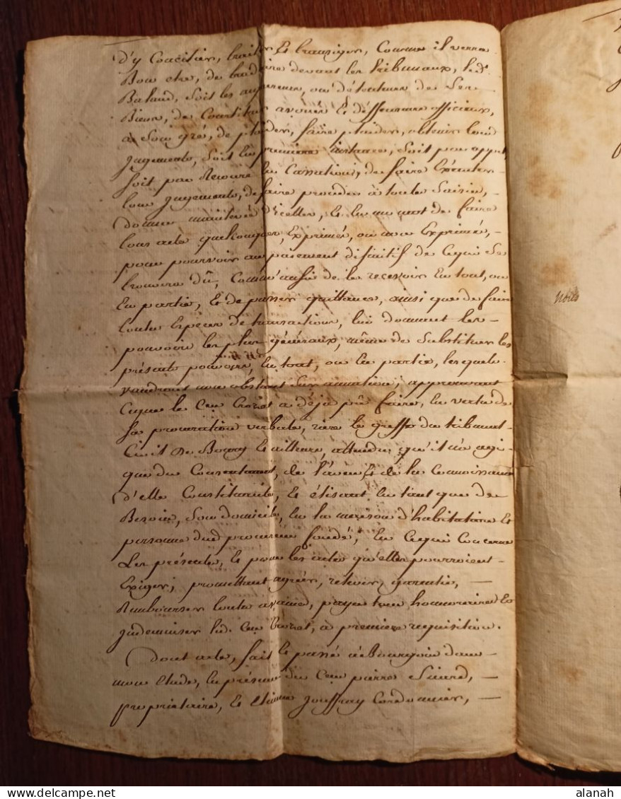 Procuration Manuscrite 1801? Isère - Manuscrits