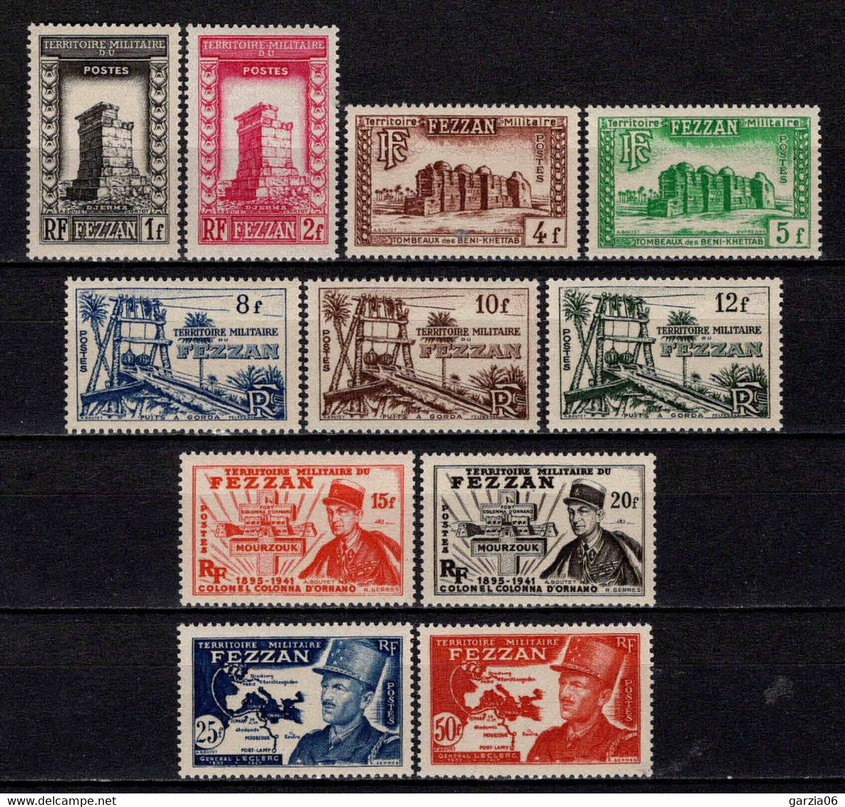 Fezzan  - 1949 - Aspects Du Fezzan  - N° 43 à 53   - Neufs ** - MNH - Unused Stamps