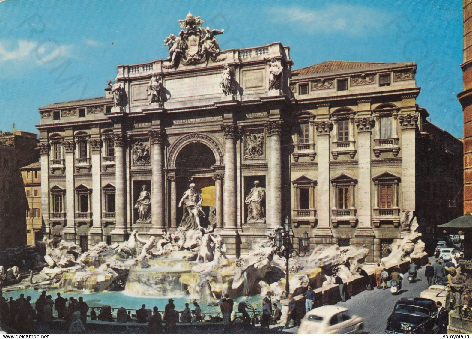 CARTOLINA  ROMA,LAZIO-FONTANA DI TREVI-STORIA,MEMORIA,CULTURA,RELIGIONE,IMPERO ROMANO,BELLA ITALIA,VIAGGIATA 1986 - Fontana Di Trevi