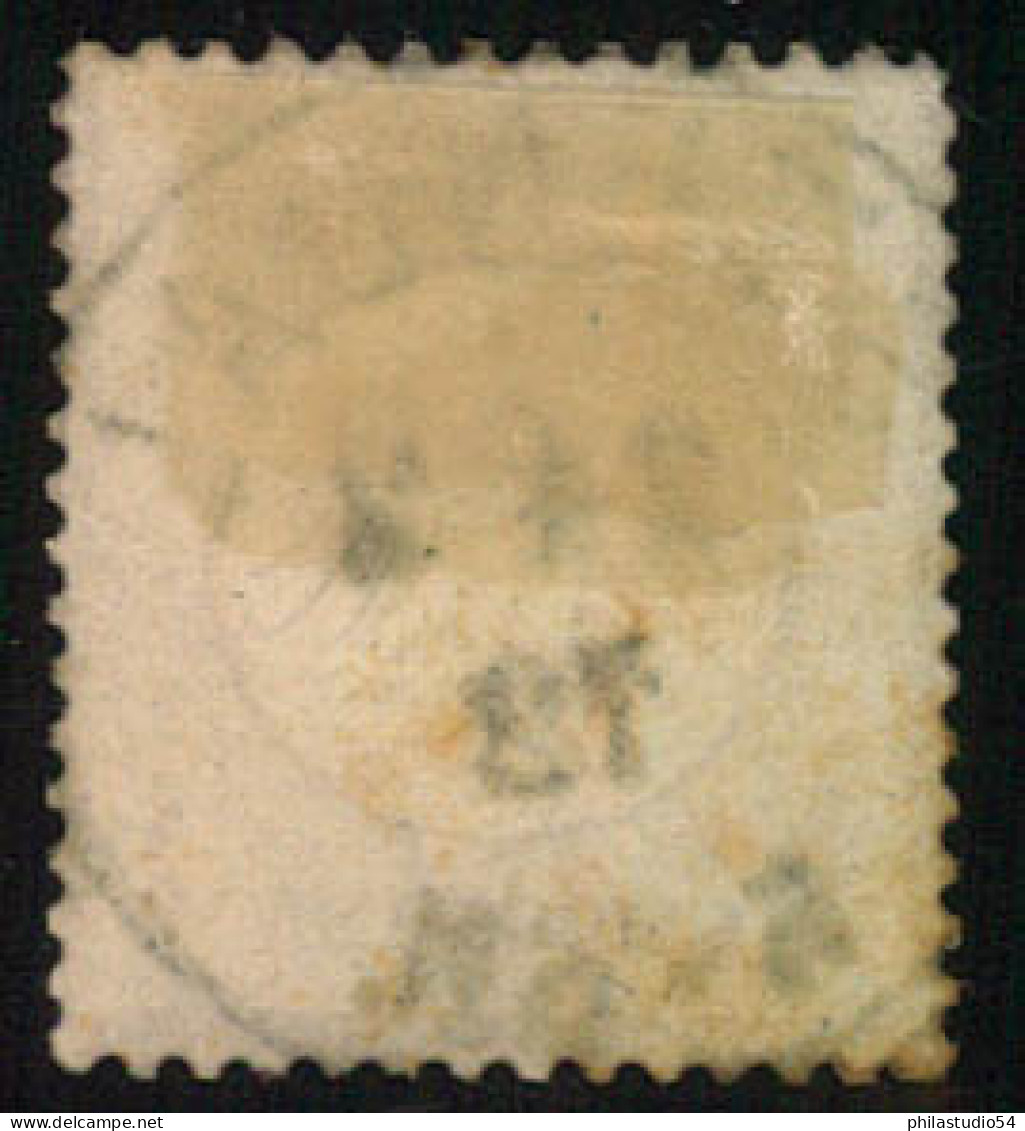 1872, 1/4 Groschen Kleiner Brustschild, Gestempeltes Prachtstück - Usati
