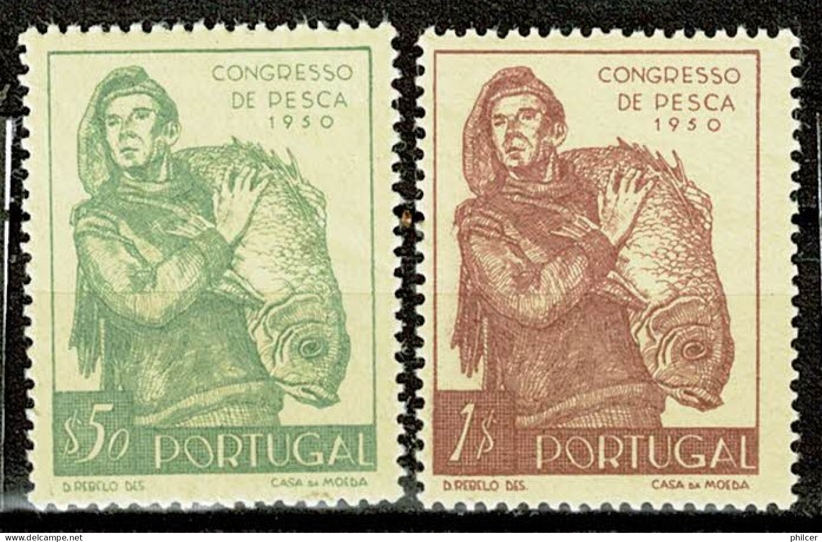 Portugal, 1951, # 731/2, MH - Neufs