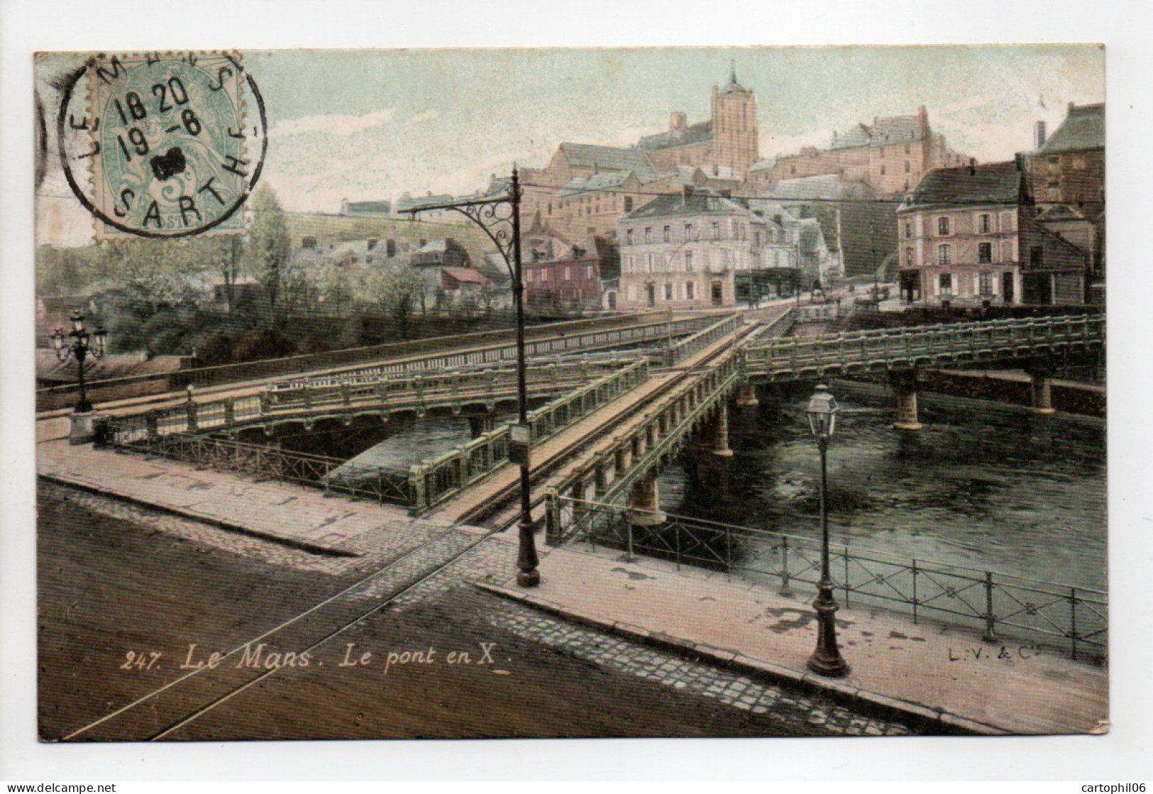 - CPA LE MANS (72) - Le Pont En X - Photo L. V. 247 - - Le Mans