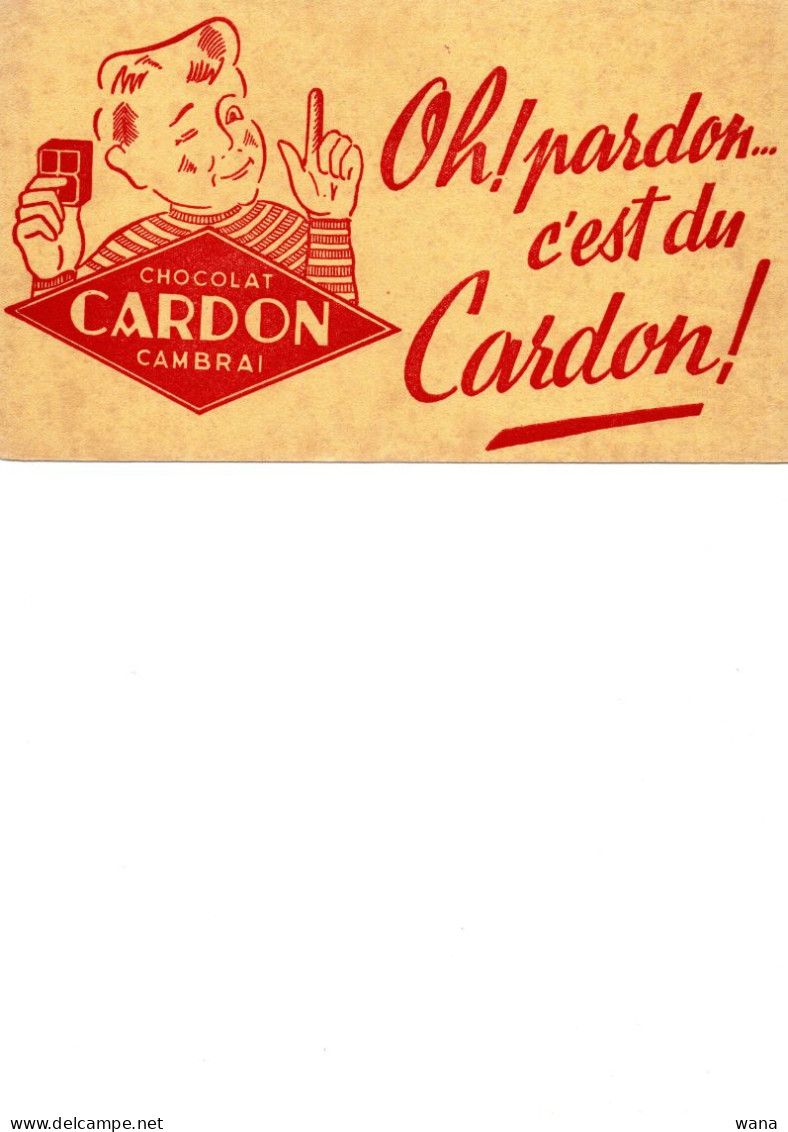 Buvard Chocolat CARDON Cambrai - Chocolat