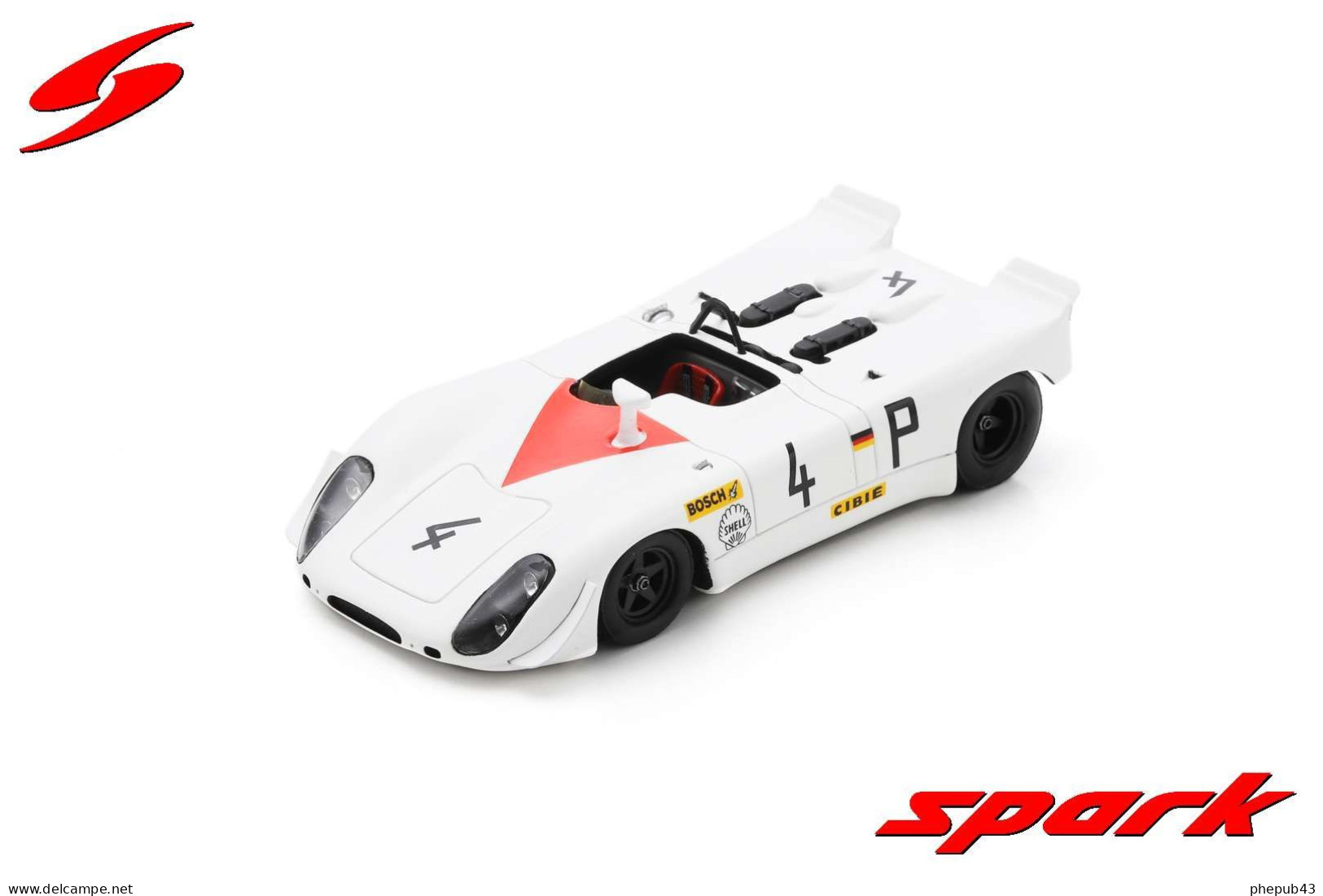 Porsche 908-2 - 2nd 1000 Kms Nürburgring 1969 #4 - Rolf Stommelen/Hans Herrmann - Spark - Spark