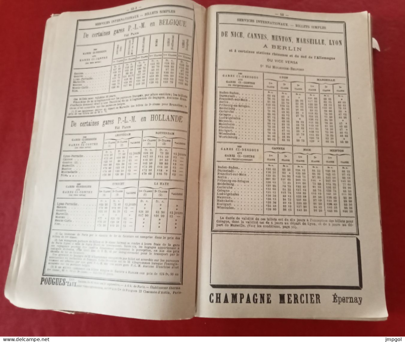 Chemins De Fer Paris Lyon Méditerranée Livret Guide Officiel Service D'Eté 1900 Horaires Voyages Circulaires Excursions - Europe