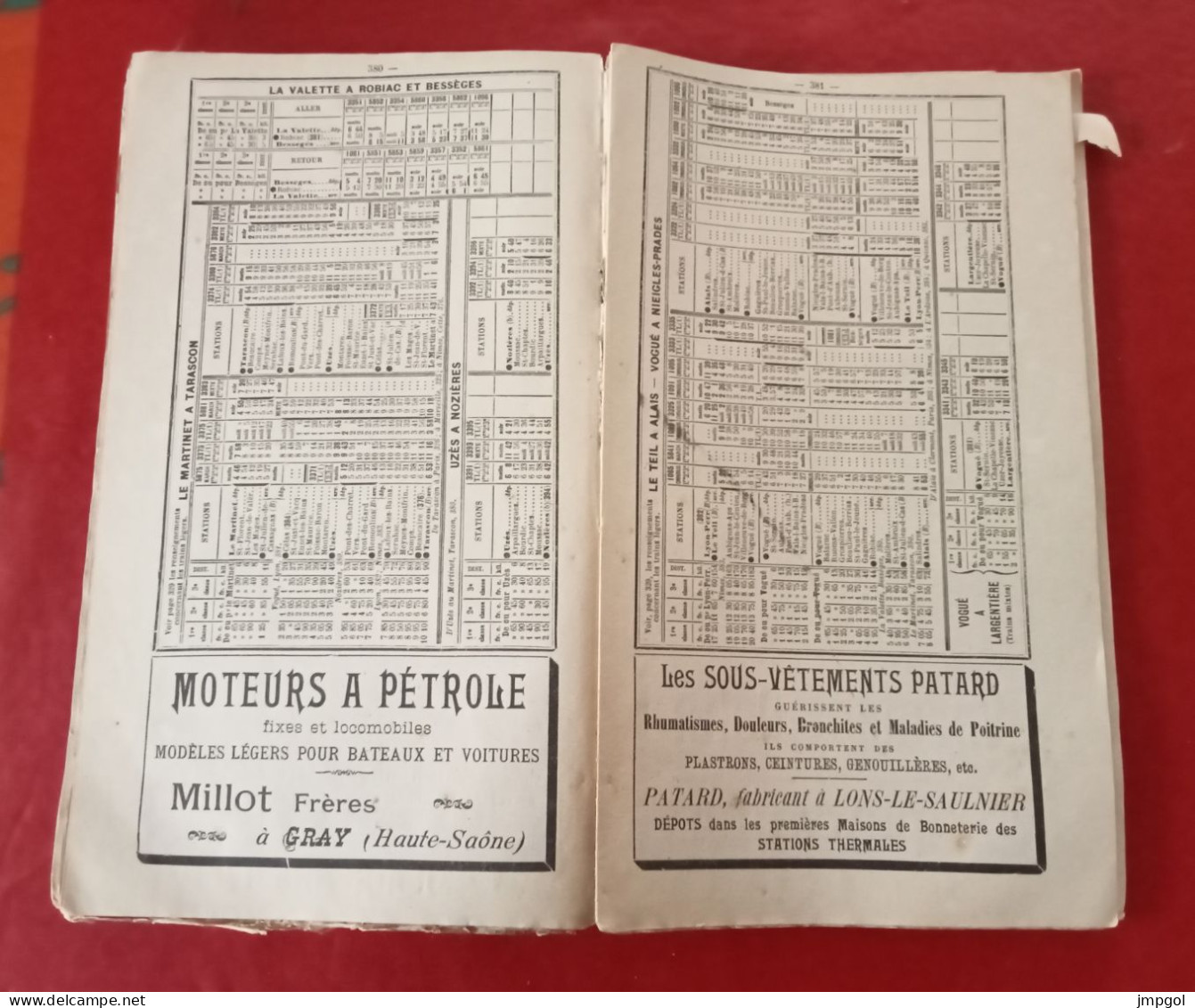 Chemins de Fer Paris Lyon Méditerranée Livret Guide Officiel Service d'Eté 1900 Horaires Voyages Circulaires Excursions