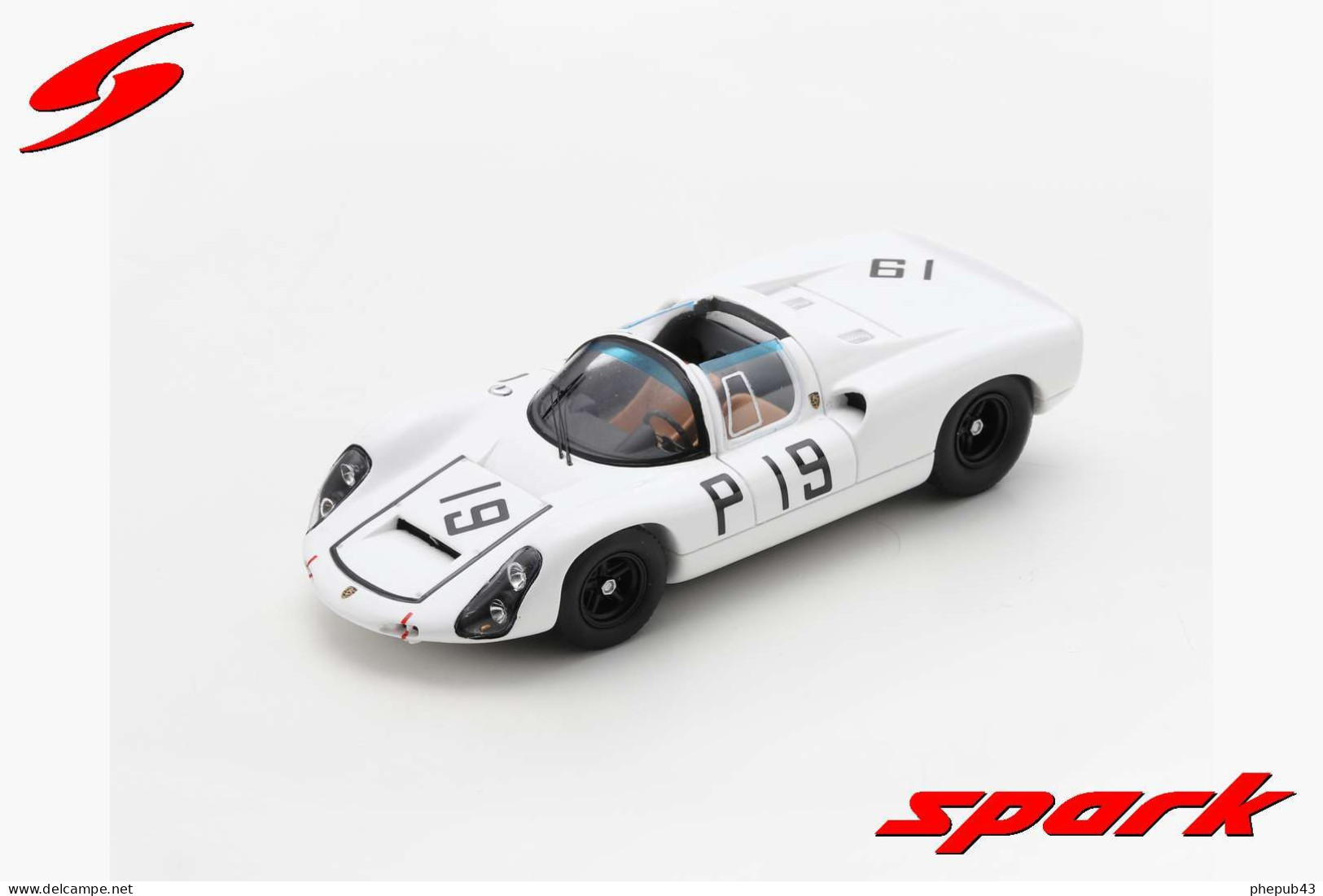 Porsche 910 - P. Hawkins/G. Koch - 2nd 1000 Kms Nürburgring 1967 #19 - Spark - Spark