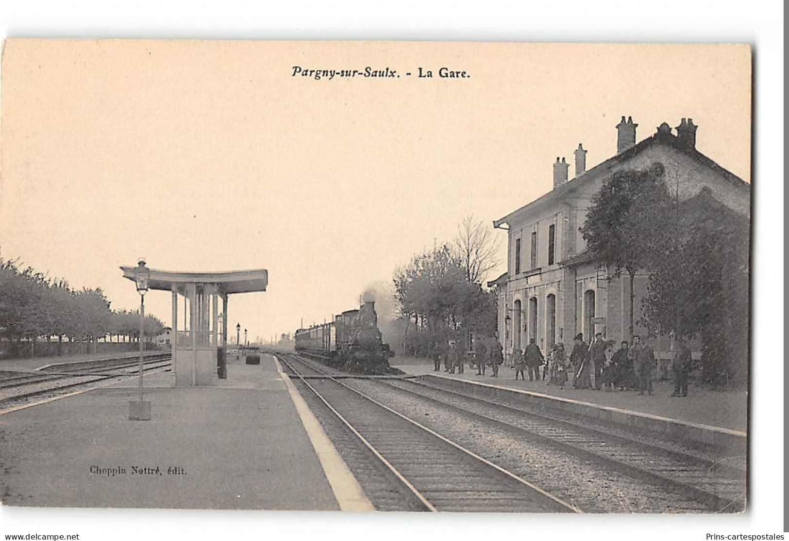 CPA 51 Pargny Sur Saulx La Gare Train - Pargny Sur Saulx