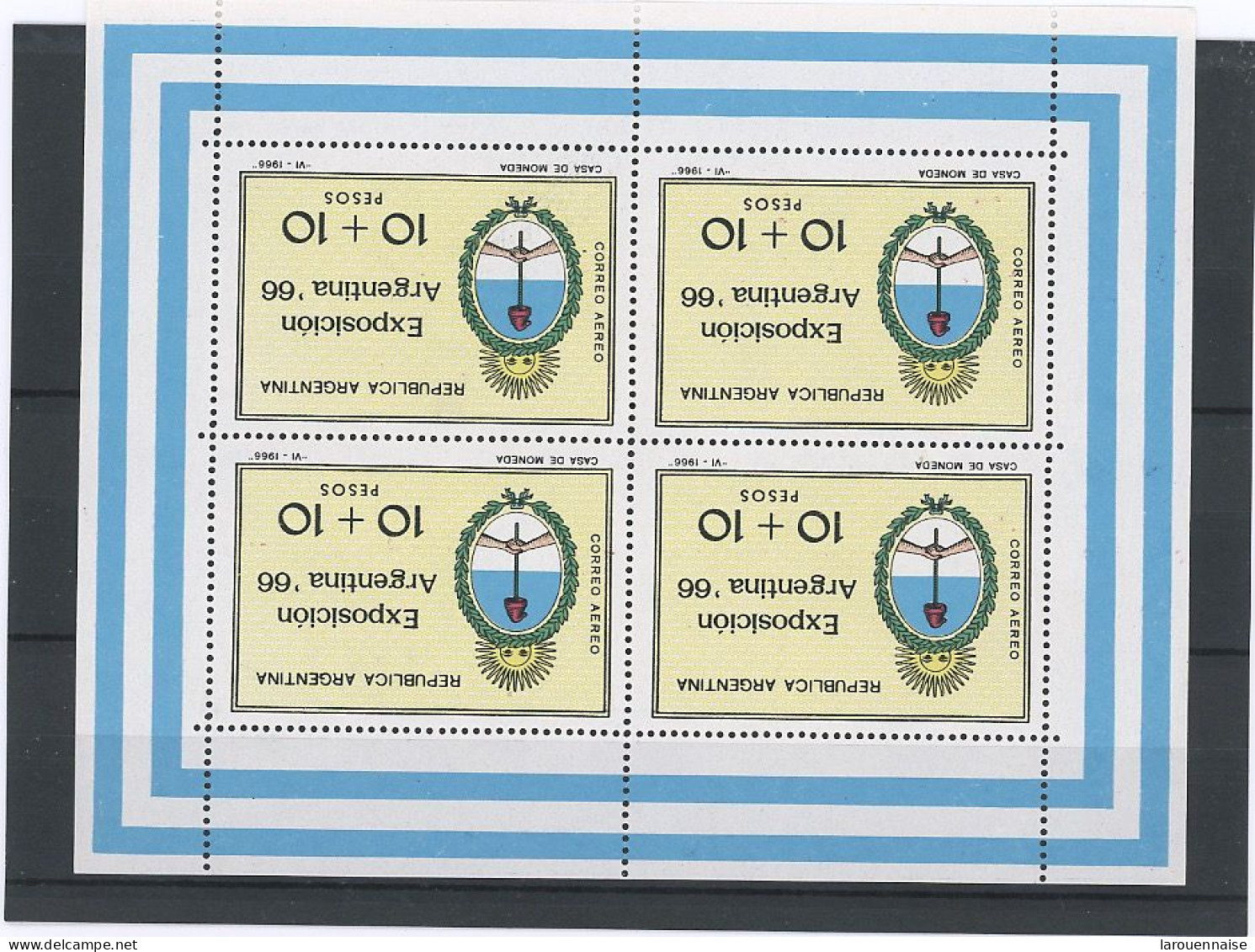 ARGENTINE - PA N°115 - BLOC DE 4-  N** - Unused Stamps