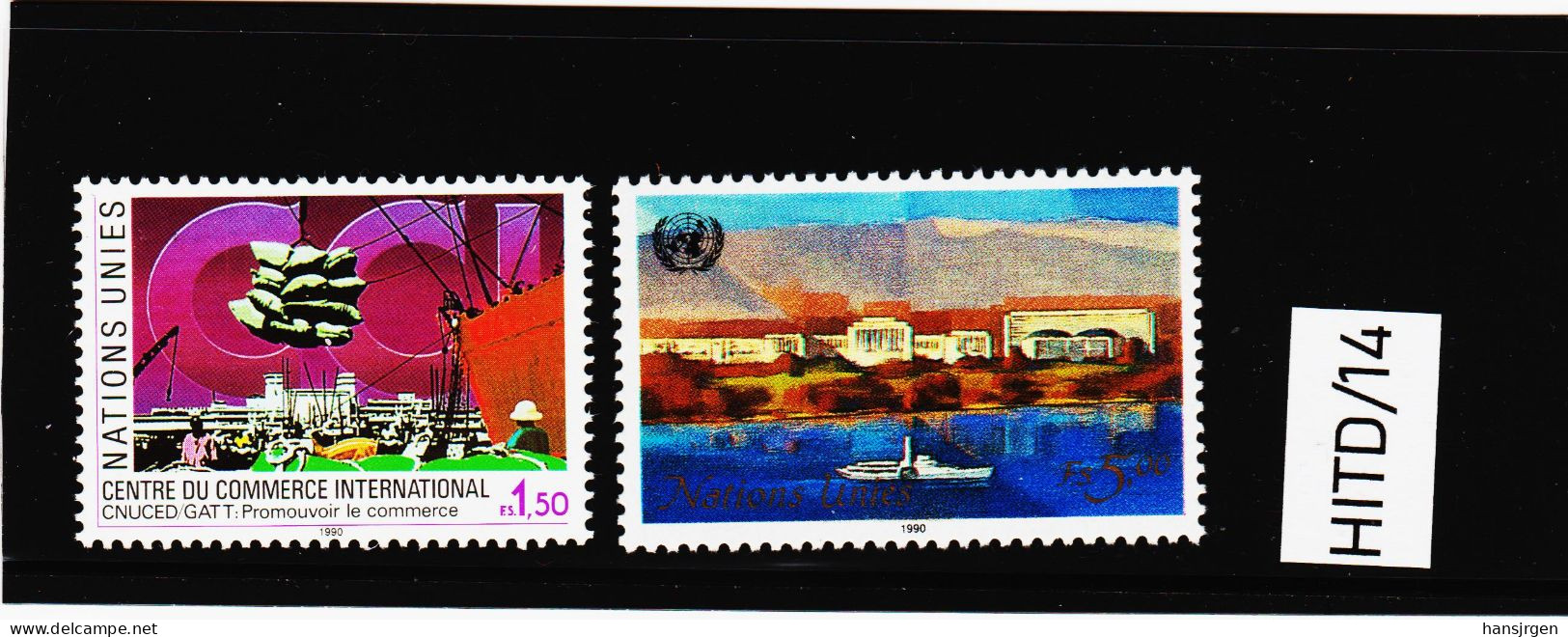 HITD/14 UNO GENF 1990  MICHL 182/83 ** Postfrisch Siehe ABBILBUNG - Unused Stamps
