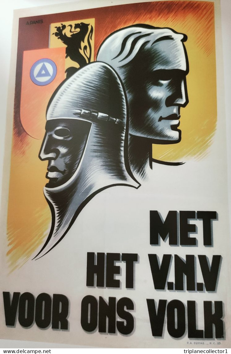 Collaboratie Armand Panis Karikaturist En Tekenaar NVN SMF Waffen SS Oostfront Politiek Vlaanderen - Hollandais