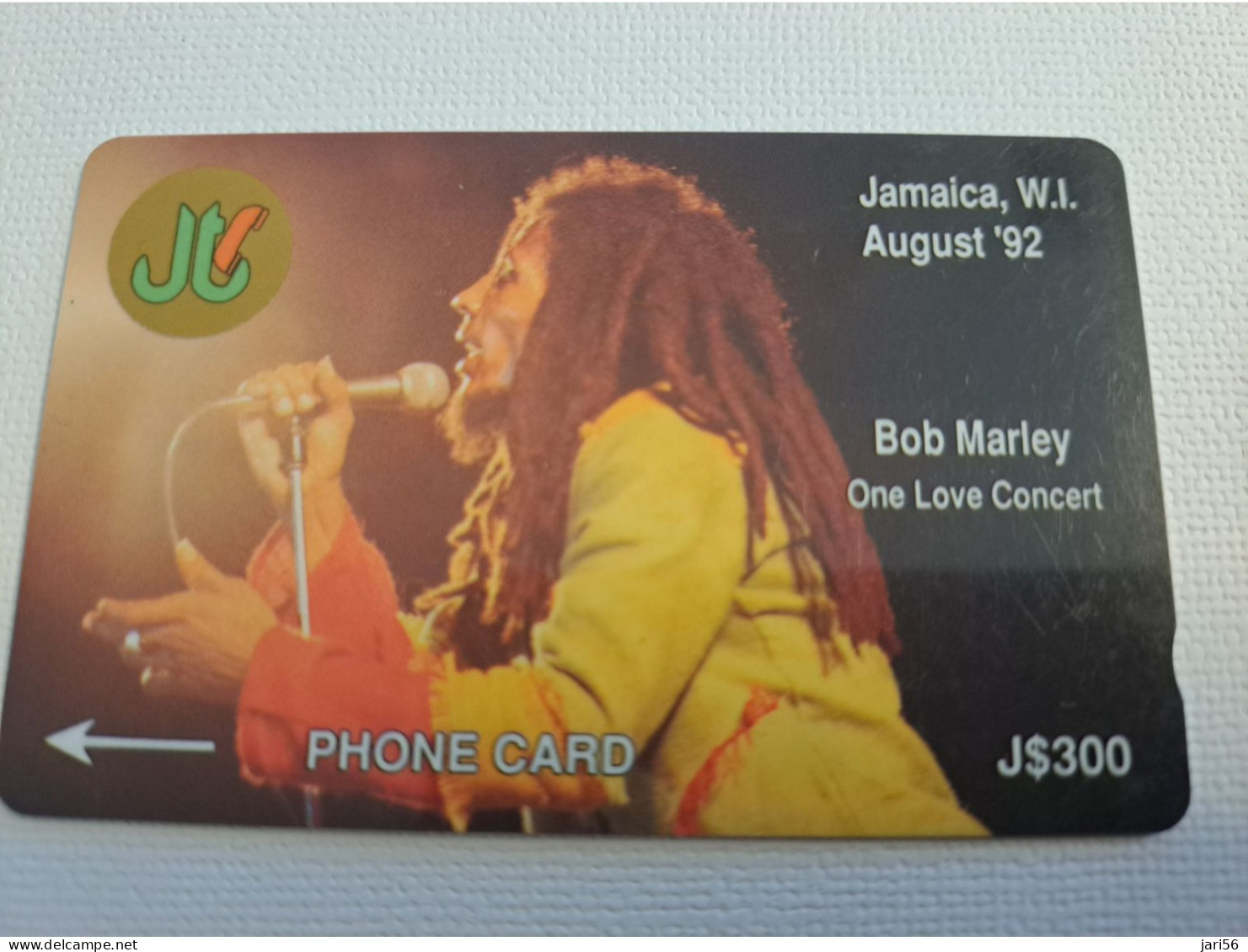 JAMAICA  J$50-  GPT CARD  /BOB MARLEY /VERY DIFFICULT /   CONTROL NR: 9JAMC /VERY  FINE USED   **15635** - Jamaïque