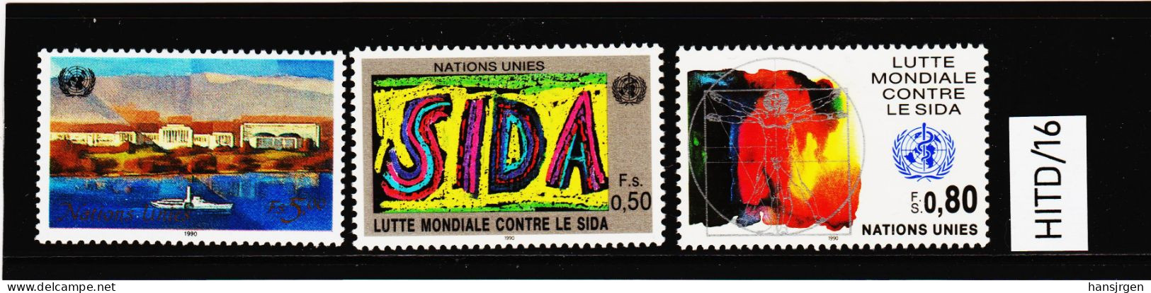 HITD/16 UNO GENF 1990  MICHL 183/85 ** Postfrisch Siehe ABBILBUNG - Unused Stamps