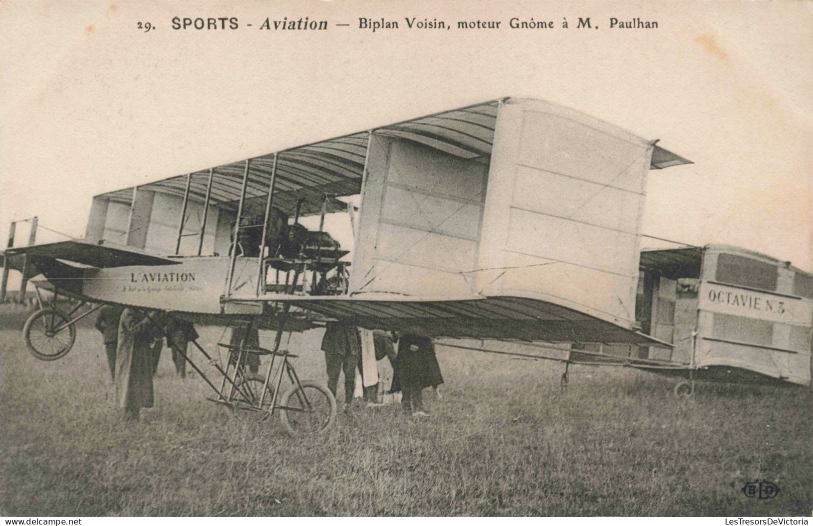 Aviation - Sports - Biplan Voisin Moteur Gnôme à M Paulhan - Carte Postale Ancienne - Other & Unclassified