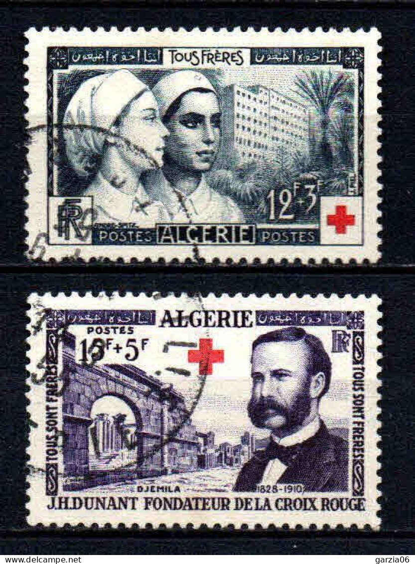 Algérie - 1954 - Croix Rouge - N° 316/317 -  Oblit  - Used - Usati