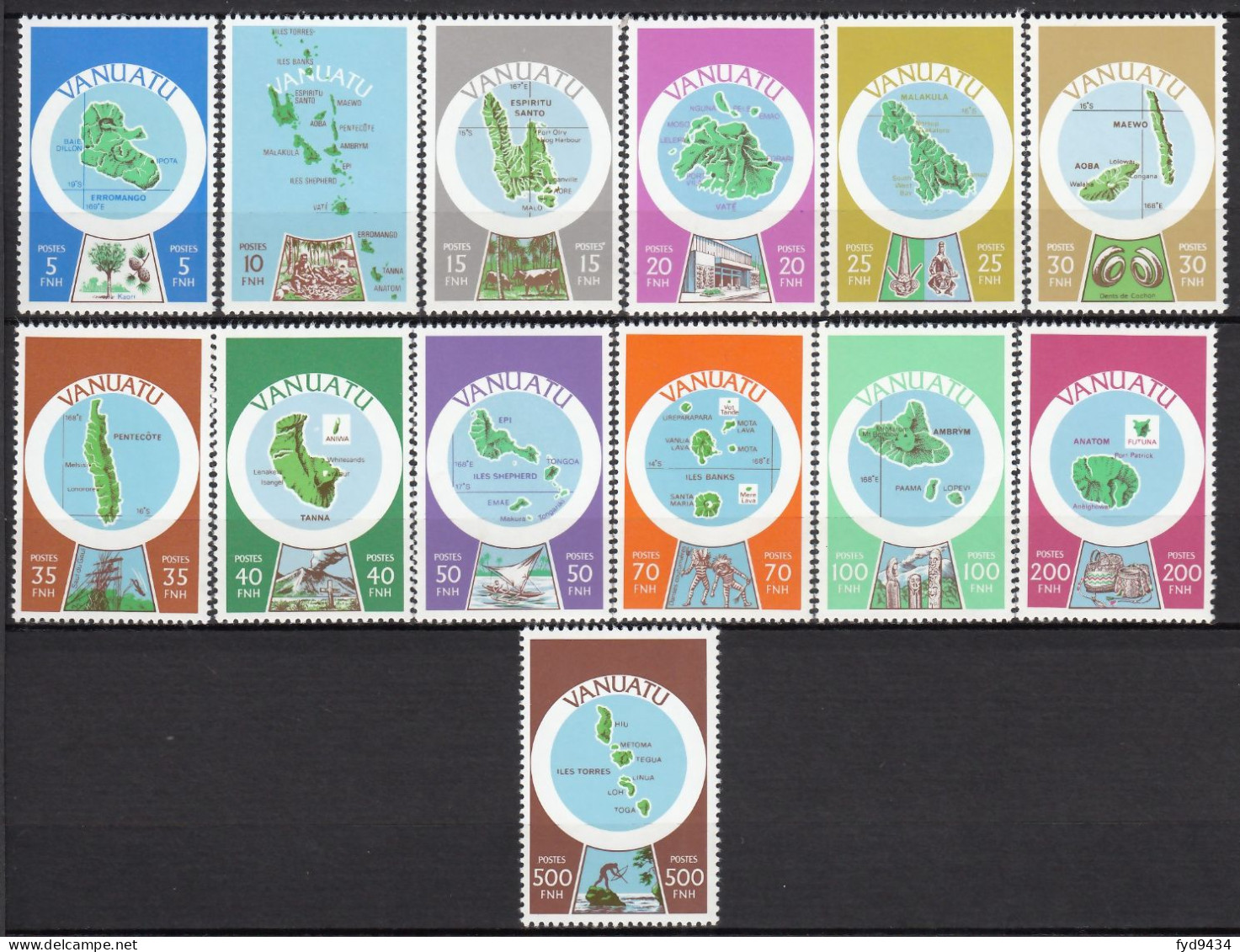 Du N° 585 Au N° 595 - X X - ( E 1008 ) - Vanuatu (1980-...)