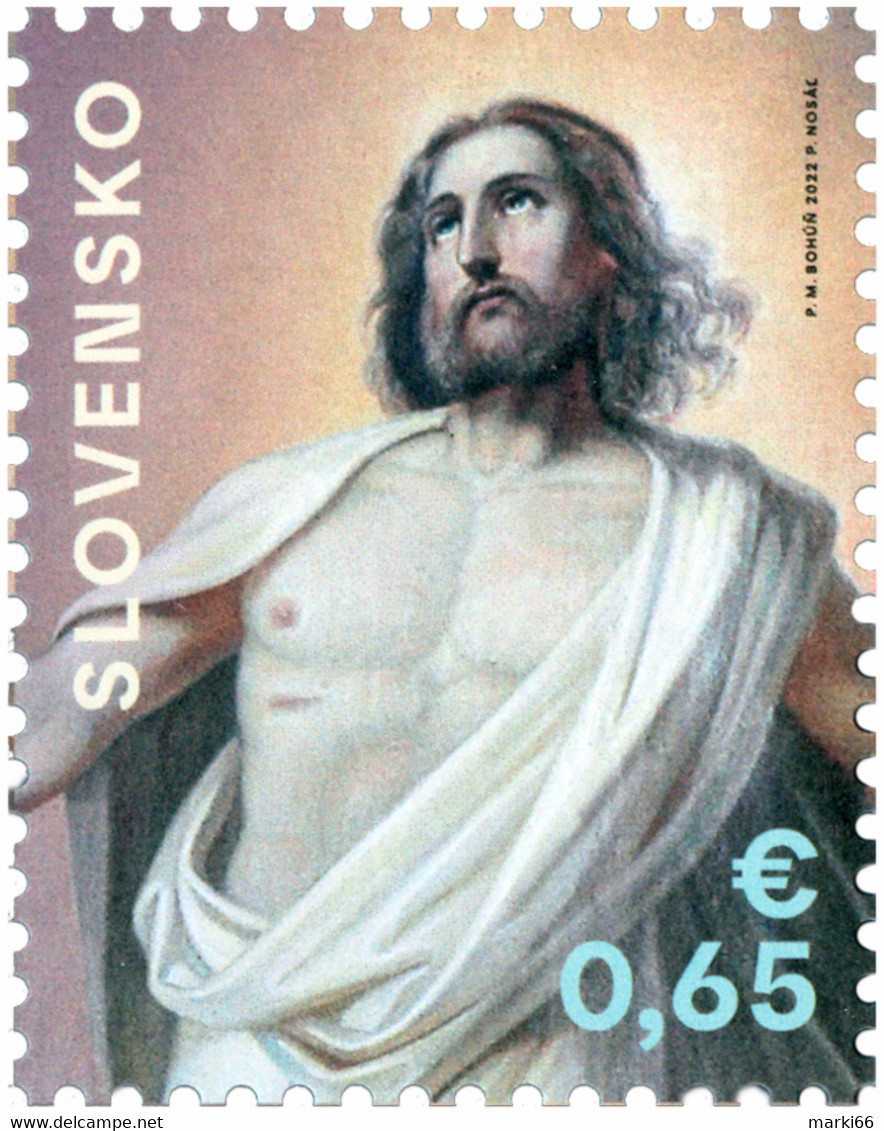 Slovakia - 2022 - Easter - Christological Motives In The Works Of Peter Bohun - Mint Stamp - Nuovi