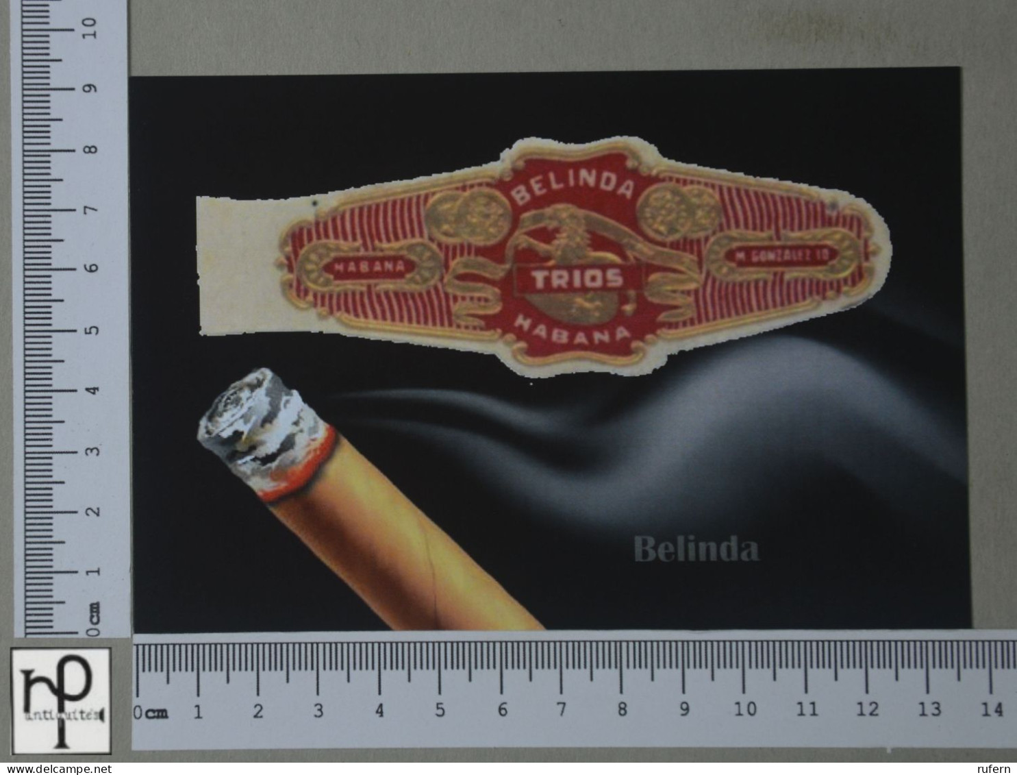 POSTCARD  - BELINDA - BAGUE DE CIGARE - 2 SCANS  - (Nº57217) - Tabac