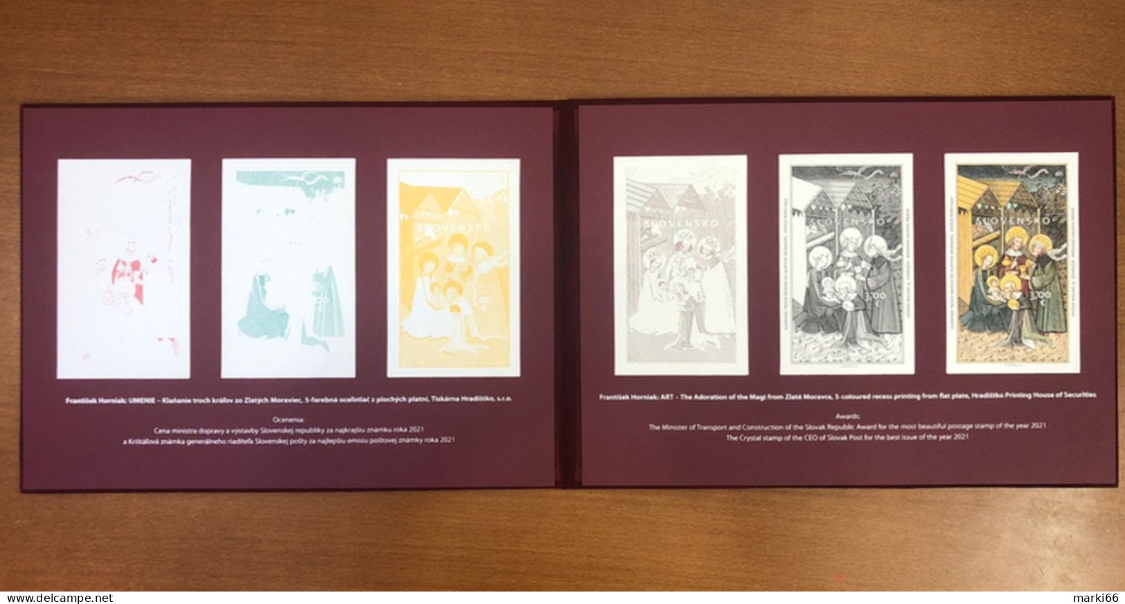 Slovakia - 2022 - Art - Adoration Of Three Kings From Zlate Moravce - Engravings Set In Special Folder - Cartas & Documentos