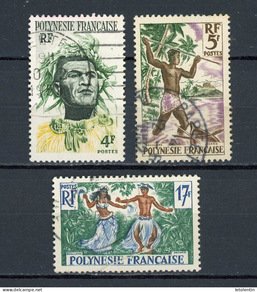 POLYNESIE - DIVERS - N° Yt 4+5+10 Obli. - Used Stamps