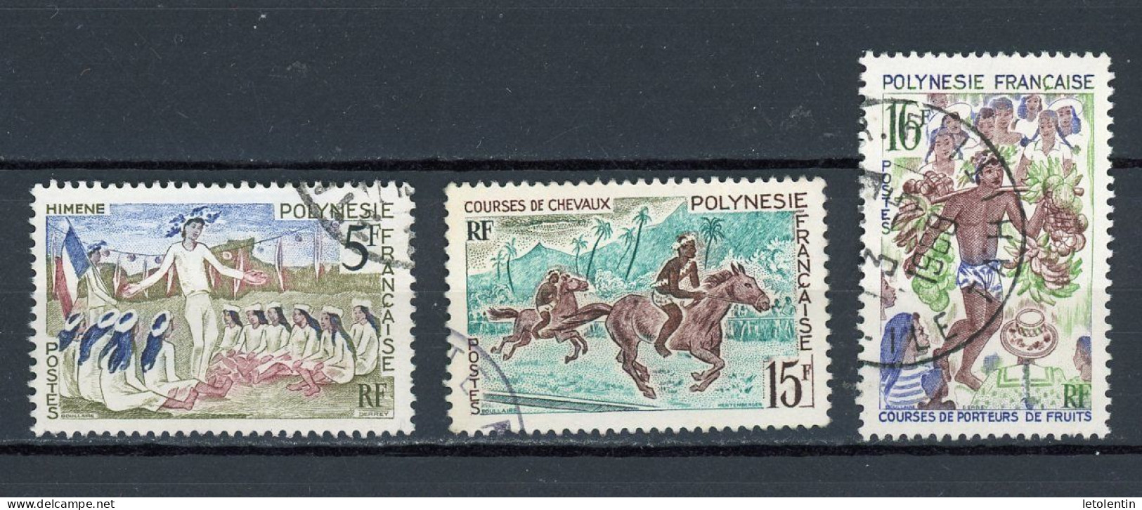 POLYNESIE - FETES DE JUILLET - N° Yt 47+49+50 Obli. - Used Stamps