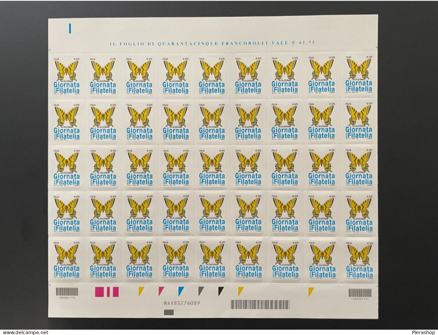 Francobollo Giornata Della Filatelia 2016 MNH Codice A Barre Filatelia Foglio - Feuilles Complètes