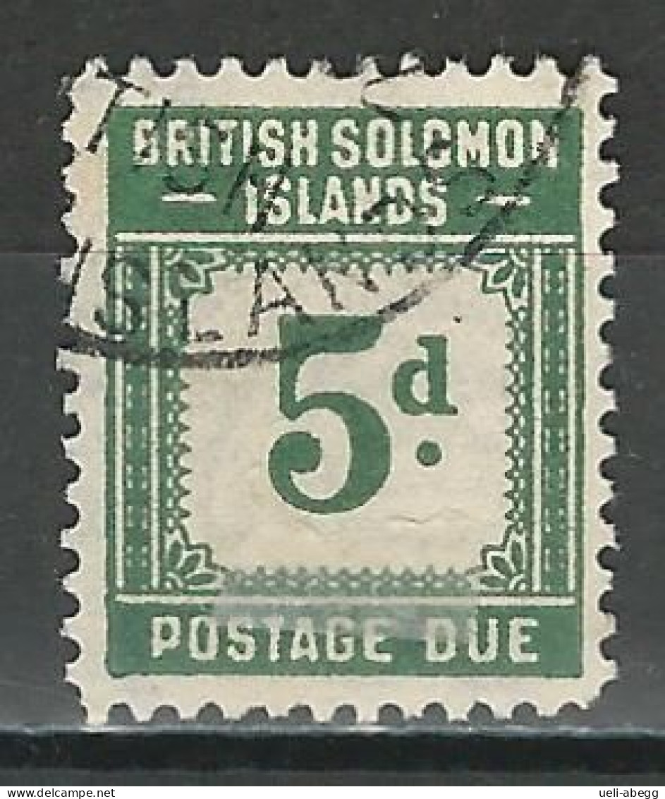 Brit. Solomon Islands SG D5, Mi P5 O Used - Iles Salomon (...-1978)