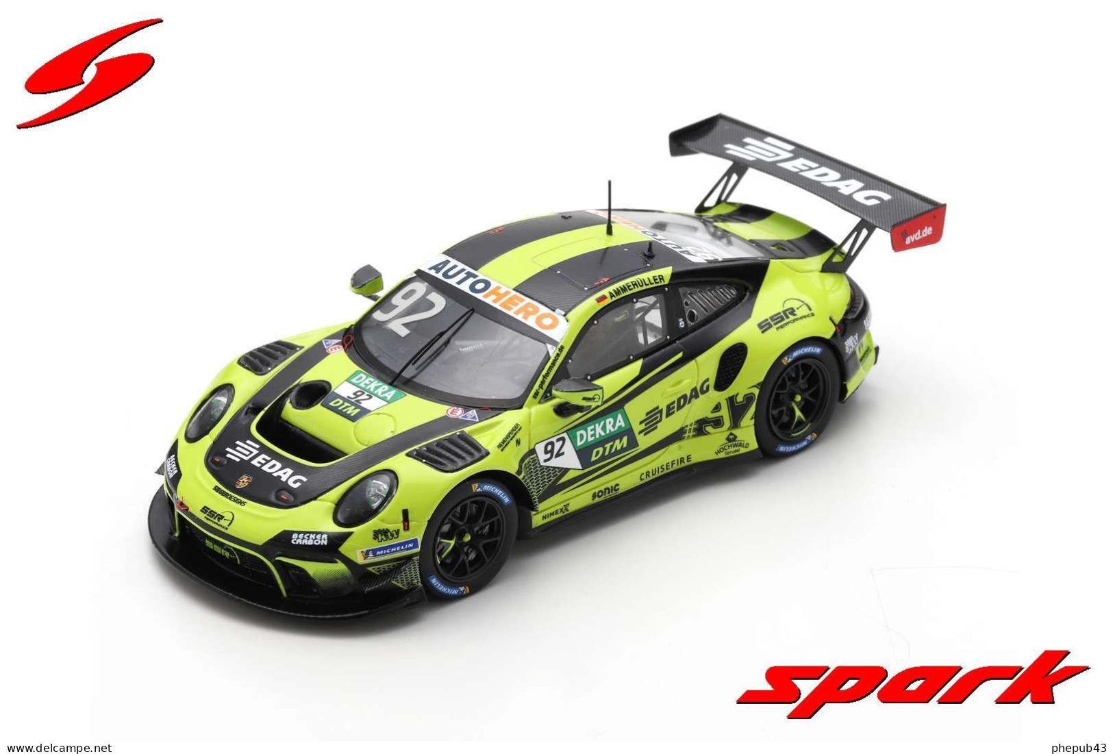 Porsche 911 GT3 R - Team SSR Performance - Nürburgring DTM 2021 #92 - Michael Ammermüller - Spark - Spark