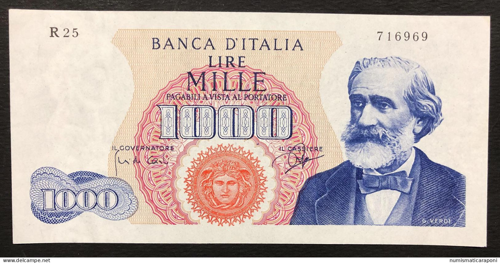 1000 Lire Verdi I° Tipo 14 01 1964 Raro Spl/sup Naturale LOTTO 576 - 10000 Lire