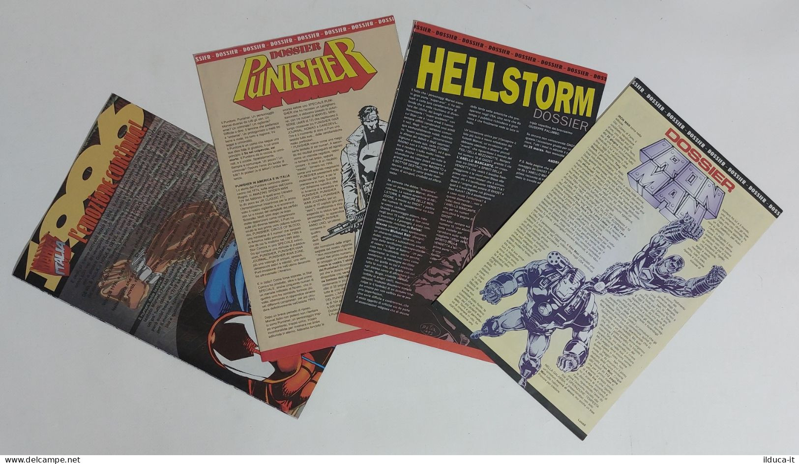 I116825 Lotto 3 Dossier Marvel - Iron Man / Punisher / Hellstorm - 1996 - Super Héros