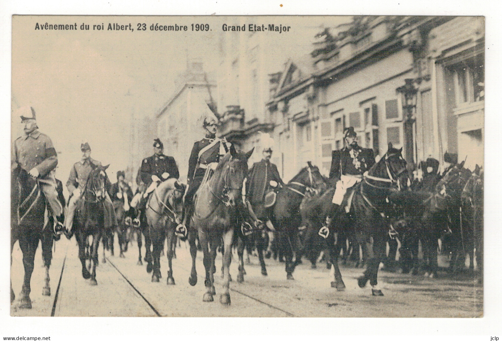 Avènement Du Roi Albert, 23 Décembre 1909.  Grand Etat-Major. - Demonstrationen