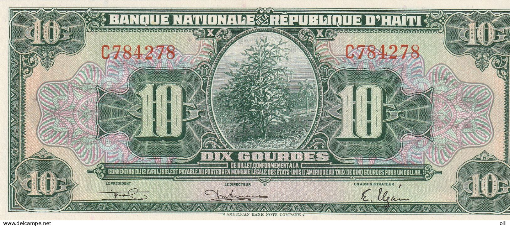 HAITI 10 GOURDES L1919 P-181 - Haiti