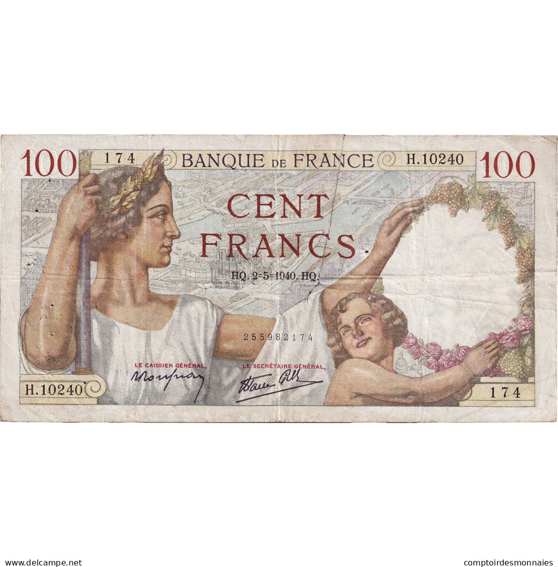 France, 100 Francs, Sully, 1940, H.10240, TB+, Fayette:26.28, KM:94 - 100 F 1939-1942 ''Sully''