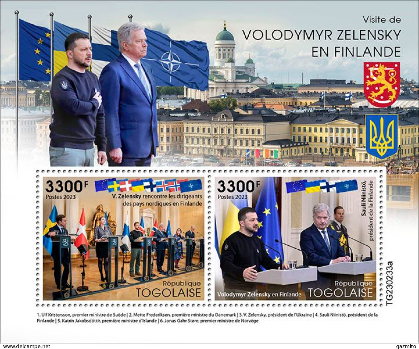 Togo 2023, Volodymyr Zelensky Visits Finland, BF - OTAN
