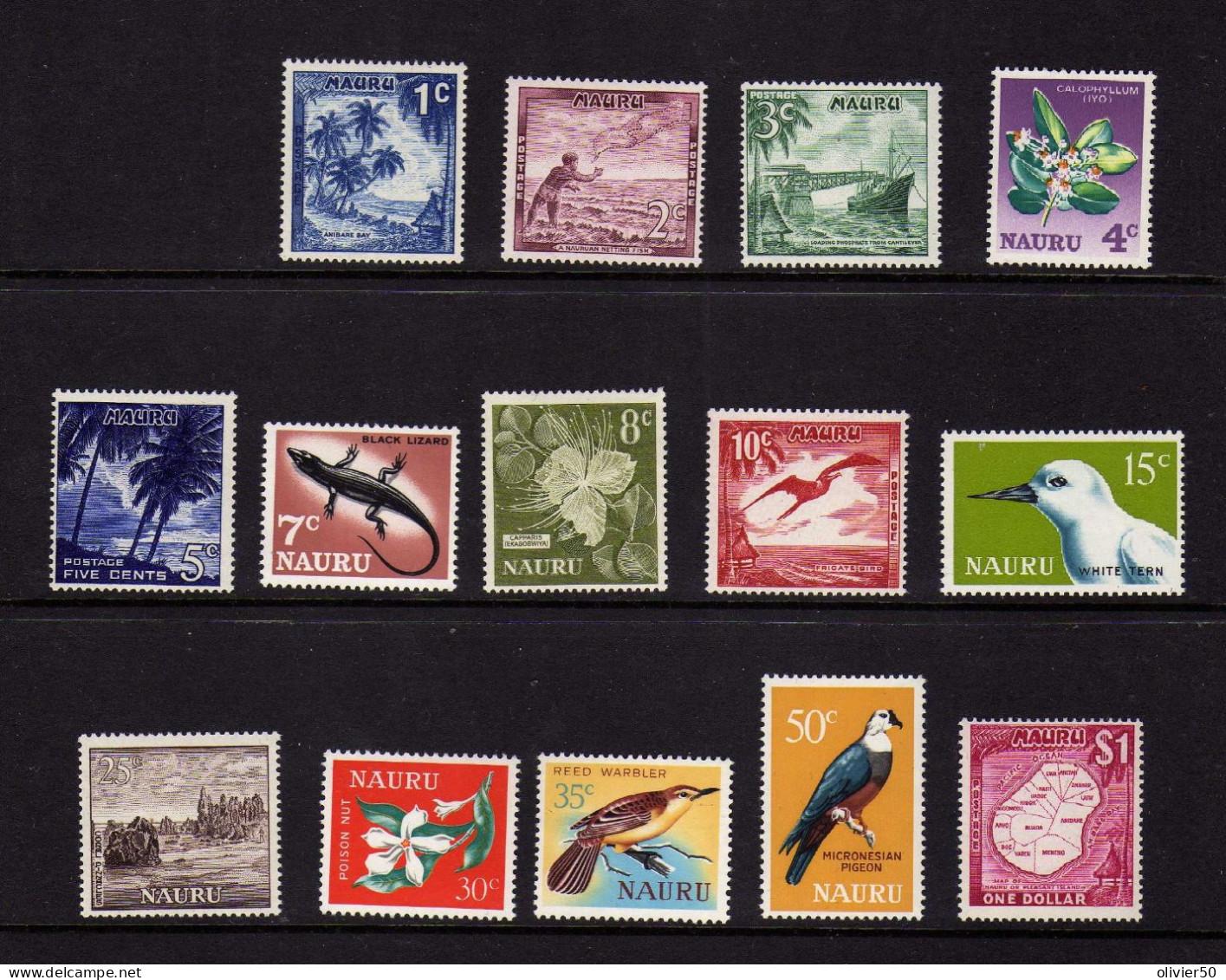 Nauru (1966) - Serie Courante - Faune - Flore - Paysages - Neufs** - MNH - Nauru